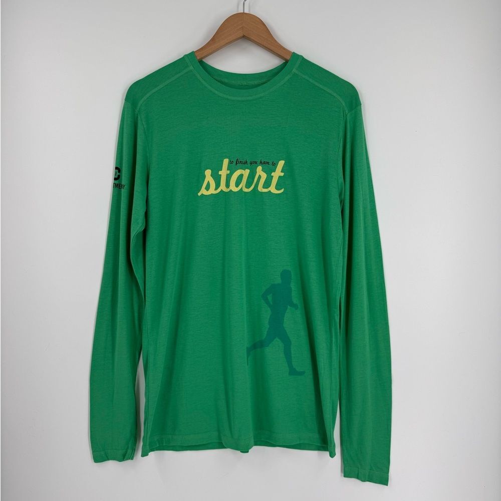 Tasc Lifetime "To Finish You Have To Start" Graphic Running Long Sleeve | Medium
